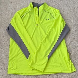 Under Armour Men's Bright Yellow and Gray Performance Jacket